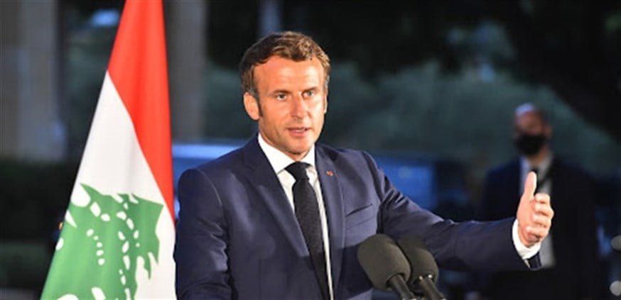 ماكرون في لبنان معايدا ،،، ترى اي عيدية هي ؟
