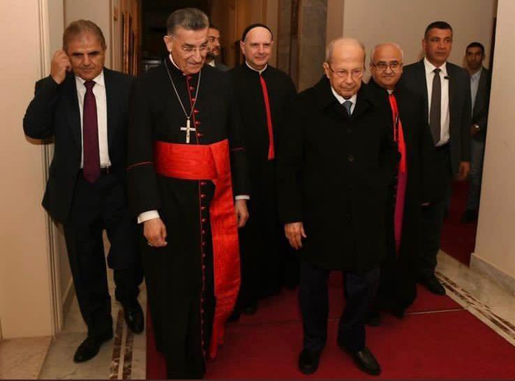 عون من بكركي: مش جايي كرمال موضوع الرئاسة