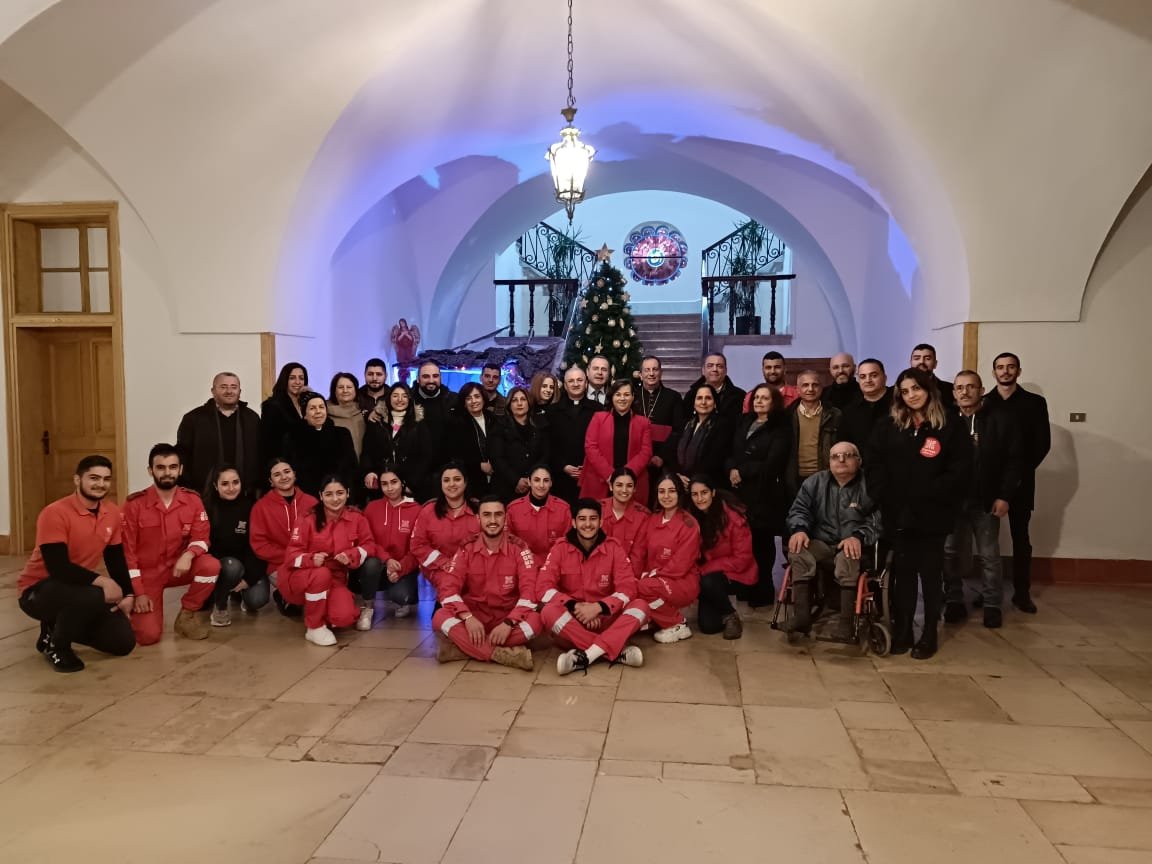 كاريتاس لبنان- إقليم جبة بشري مهنئاً المطران نفاع بعيد الميلاد