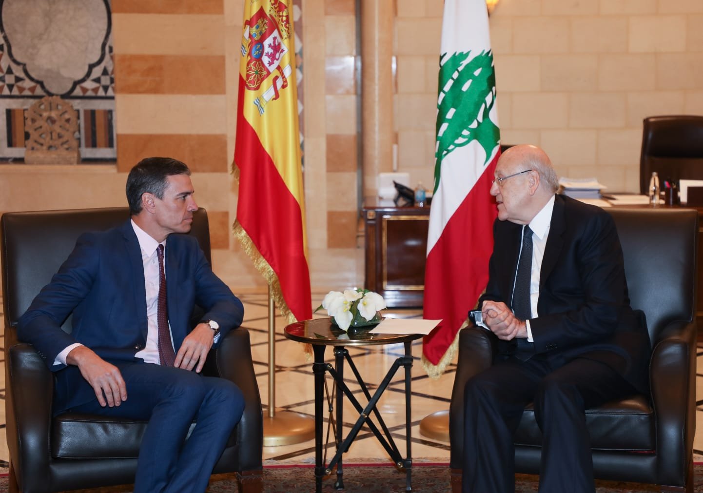 ميقاتي التقى نظيره الاسباني