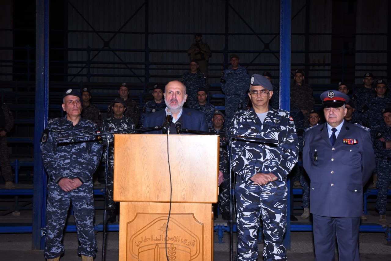 مولوي أشرف على إطلاق دوريات قوي الأمن من ثكنة القوى السيارة في ضبيه