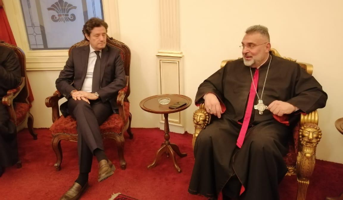 المكاري زار سويف معايدا: نتمنى ان تكون هذه المطرانية جامعة للطرابلسيين من كل الطوائف