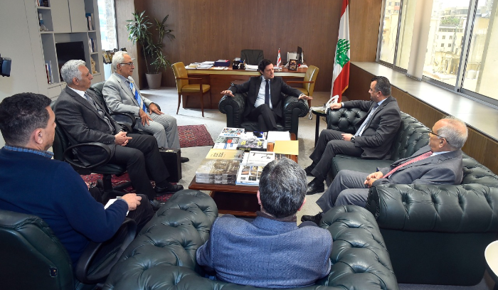 المكاري وفداً من اتحاد الكتاب اللبنانيين