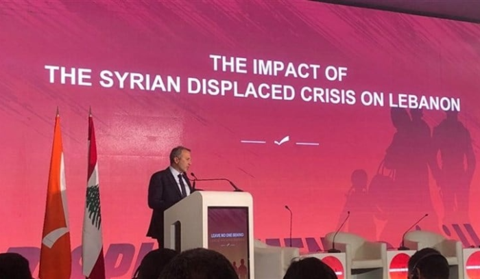 باسيل في مؤتمر عن النزوح السوري “لن نتخلى عن أحد”: التقارب السوري التركي مؤشر إيجابي ومساعد ولبنان ملتزم “عدم الاعادة القسرية” وعلى المجتمع الدولي وقف الضغط