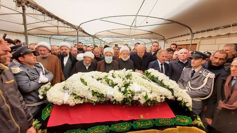 تشييع الرئيس الحسيني بمشاركة الرئيس ميقاتي