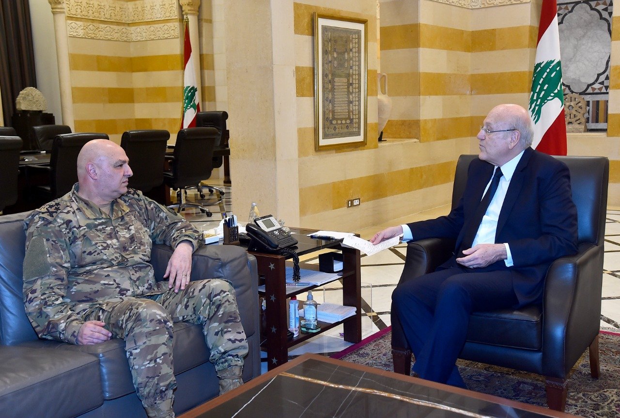 ميقاتي التقى العماد عون والسفيرة شيا