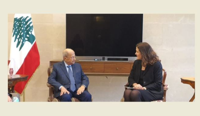 عون استقبل شيا