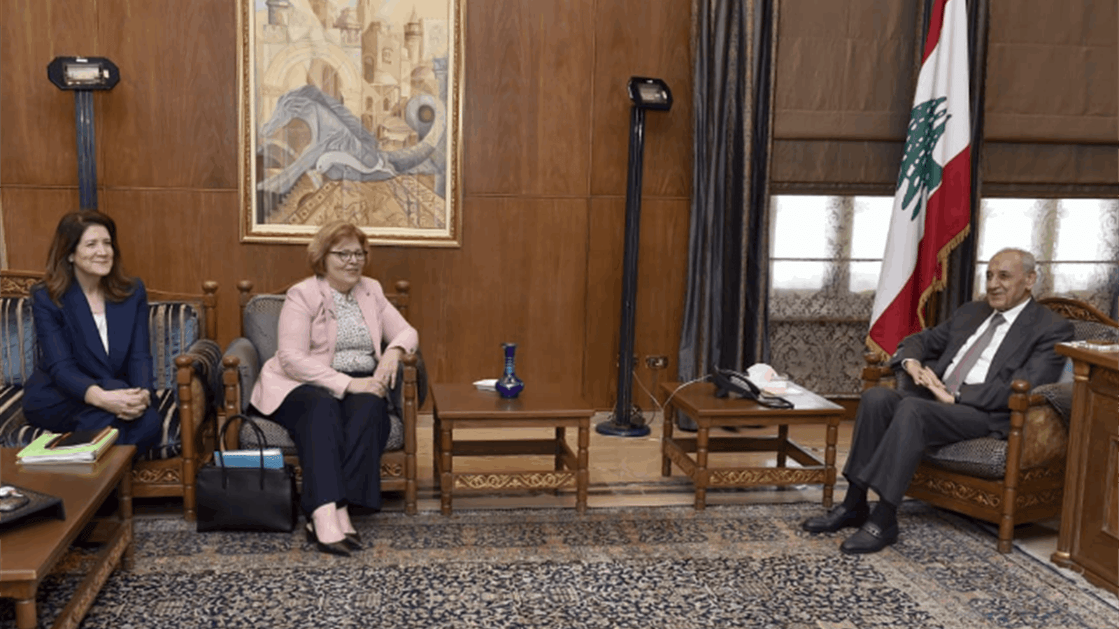 بري بحث مع السفير البابوي وغريو الاوضاع العامة والتقى باربرا ليف..