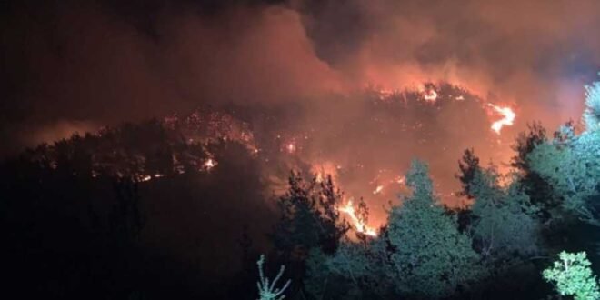 ياسين : العمل جار على تبريد حريق بطرماز