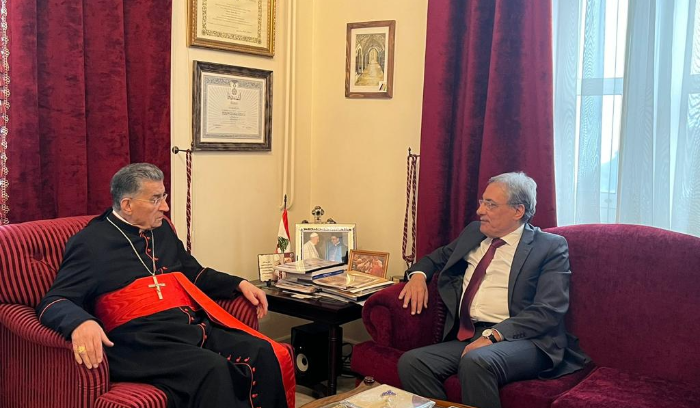 الراعي التقى الوزير خوري  ورئيسة المركز التربوي للبحوث والإنماء