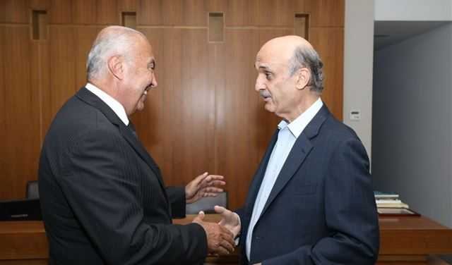 جعجع يعرض ومخزومي لمستجدات الاستحقاق الرئاسي