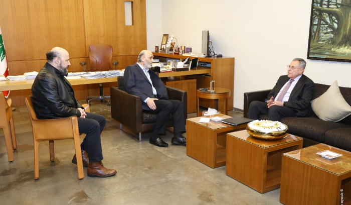 جعجع التقى السنيورة