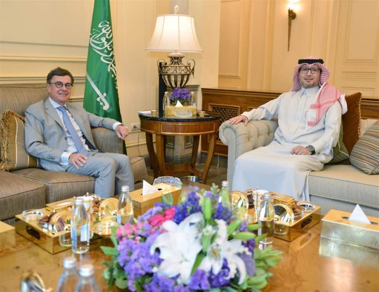 البخاري استقبل نظيره البلجيكي