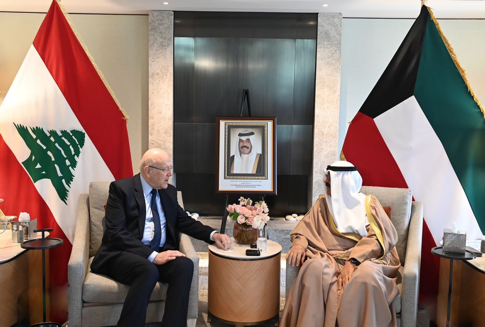 ميقاتي يلتقي ولي عهد الكويت