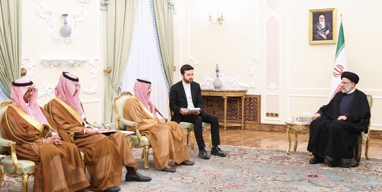 رئيسي مستقبلا فرحان : أعداء المسلمين والكيان الصهيوني ضد تطوير التعاون بين إيران والسعودية