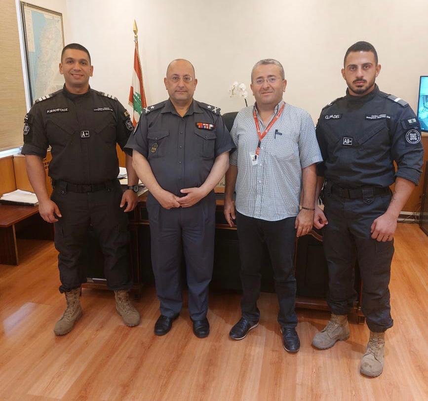 شبيبة كاريتاس لبنان قدمت التهنئة لجهاز أمن المطار وقائد منطقة جبل لبنان بالترقيات الجديدة