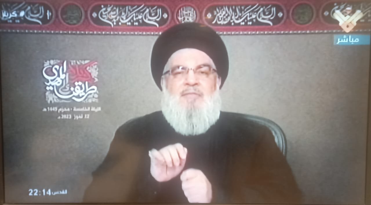 السيد نصر الله : لا يجوز في لبنان ان نفتح الباب امام اي مصطاد في الماء العكر