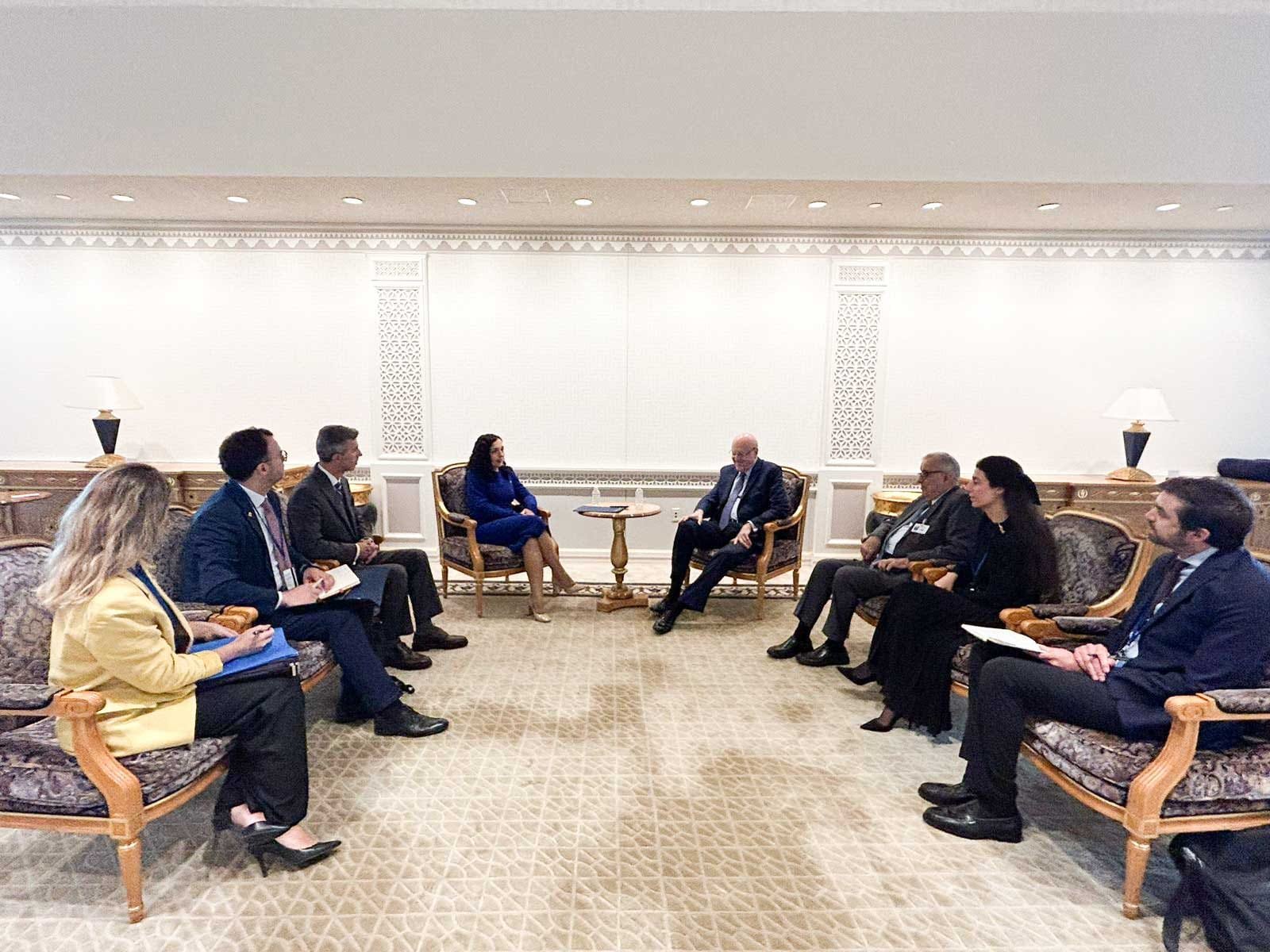 ميقاتي يلتقي في نييورك رئيسة وزراء الدانمارك و رئيسة كوسوفو