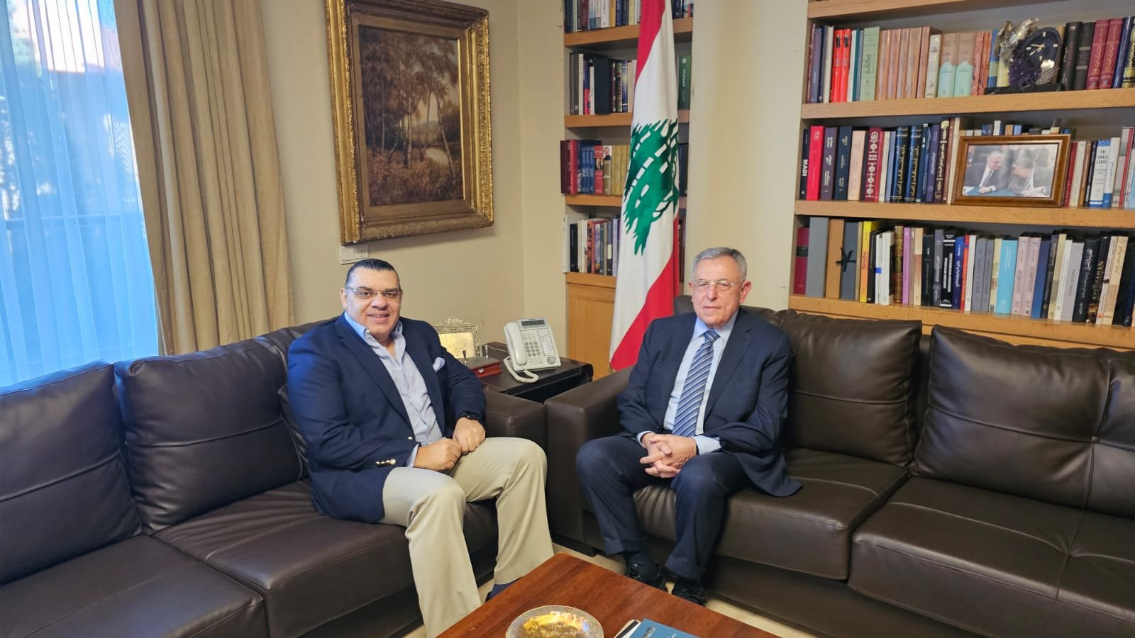 السنيورة يلتقي علوي