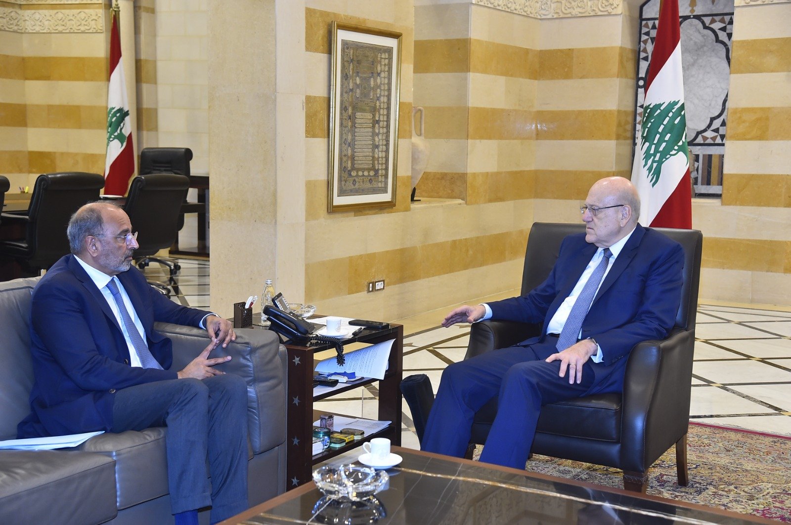 ميقاتي التقى ريزا وعربيد والاسمر