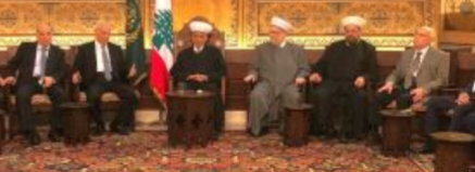 دريان عرض مع زواره الاوضاع العامة واستقبل موفدا من شيخ العقل