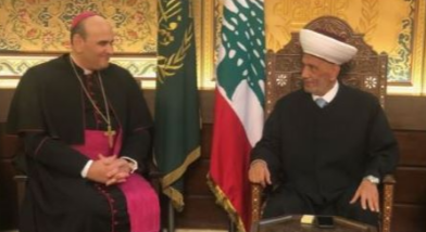 المفتي دريان والسفير البابوي: لتعميق أواصر الصداقة وتعزيزها بين البلدين و انتخاب رئيس يُعيد التوازن للجمهورية