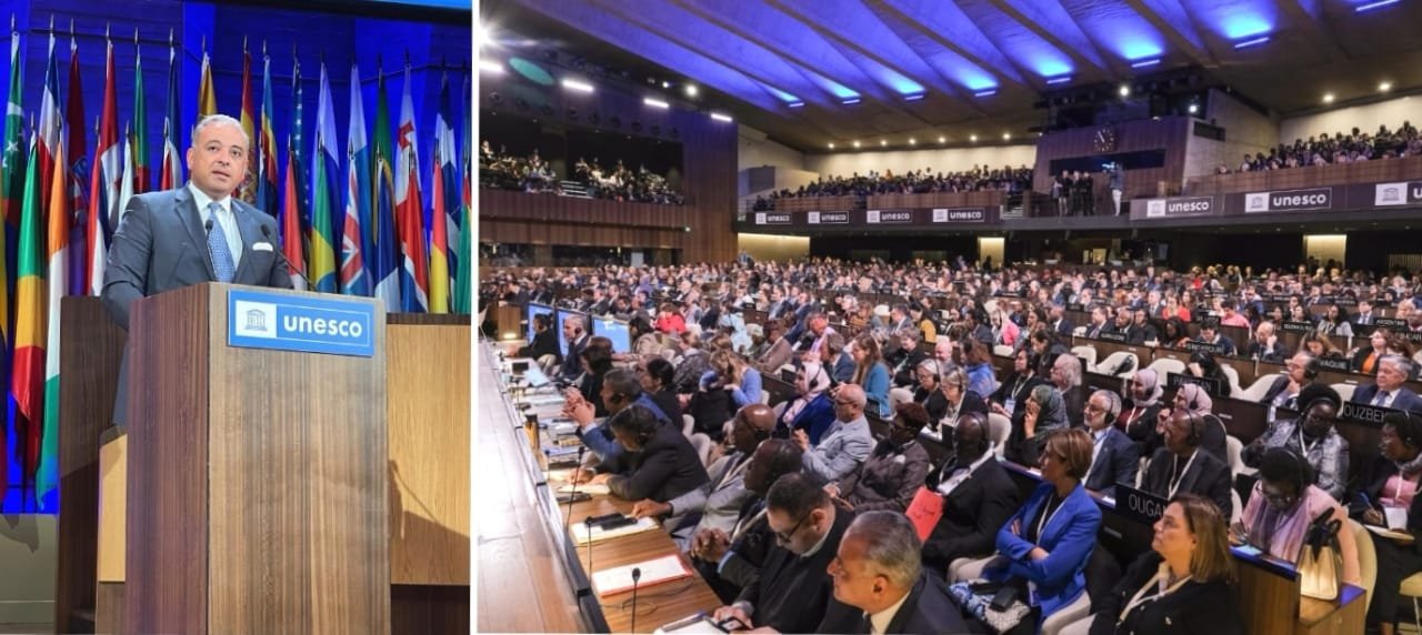 مرتضى ينوه بدور رؤساء الوفود العربية وغير العربية  المشاركة في اليونسكو المؤمنة بالحقّ الفلسطيني