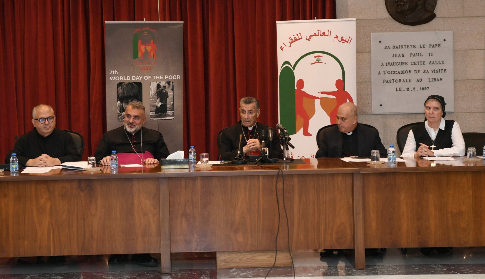 الراعي من مؤتمر الإعلان عن اليوم العالمي للفقير نحن مهددون بالحرب واهالينا نزحوا من بيوتهم في الجنوب اي المزيد من الفقر